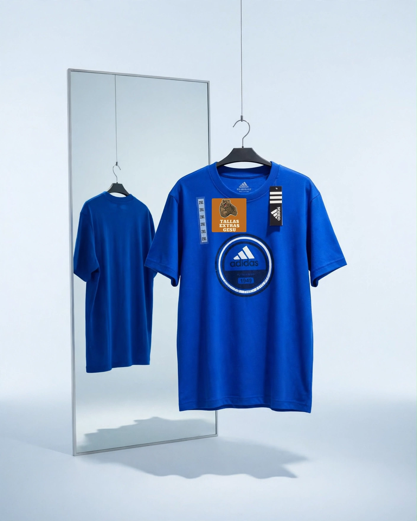 Playera Adidas azul royal