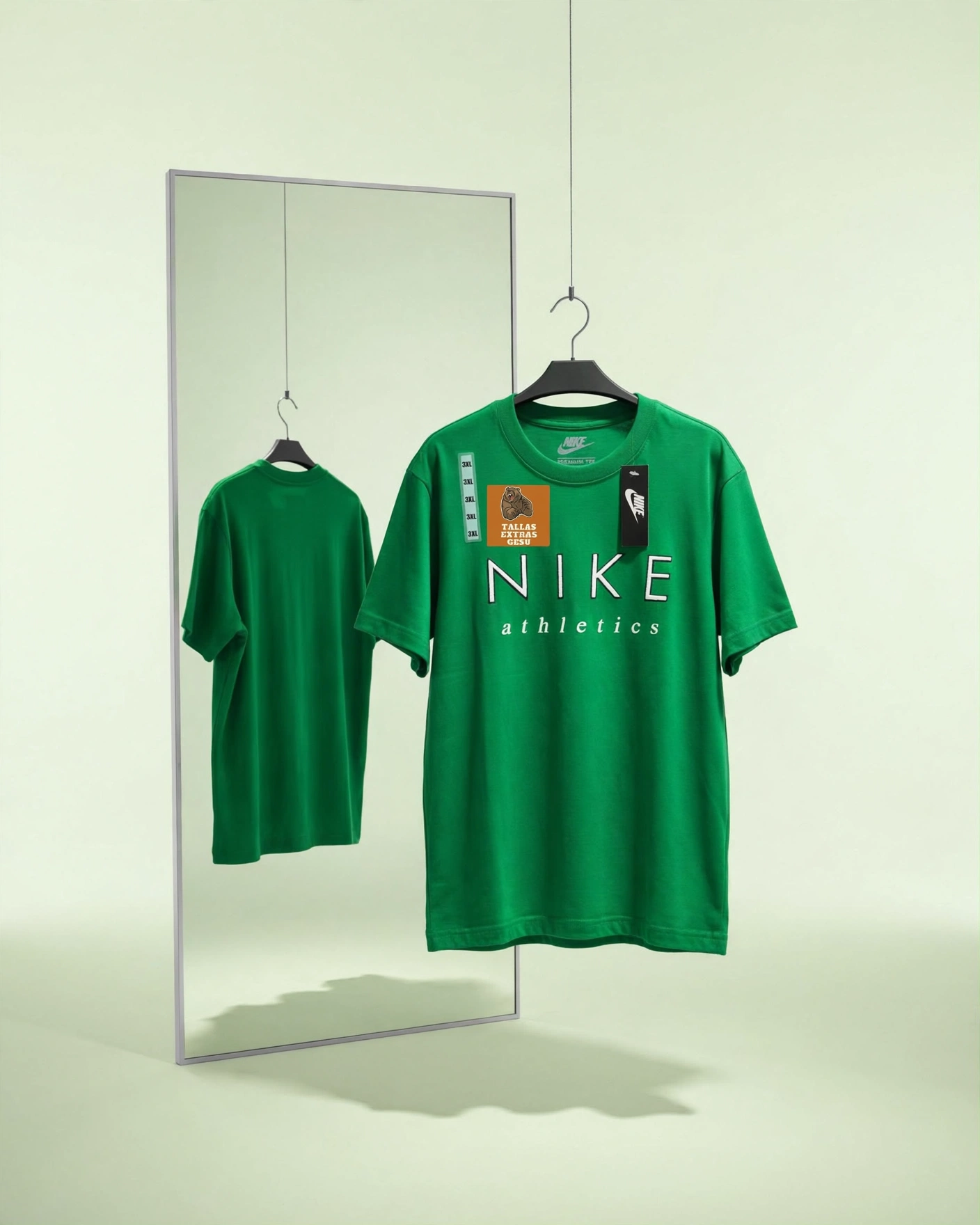 Playera Nike Athletics verde