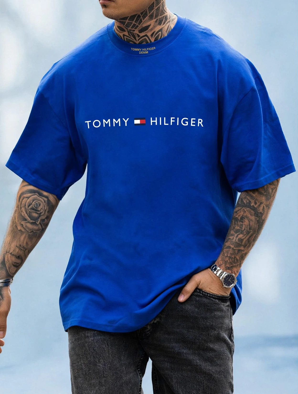 Playera Tommy Hilfiger azul