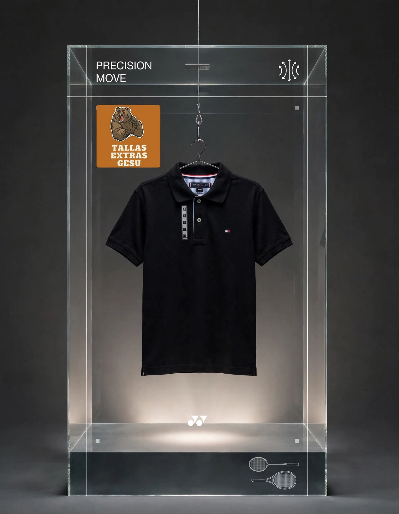 Polo Tommy Hilfiger negro